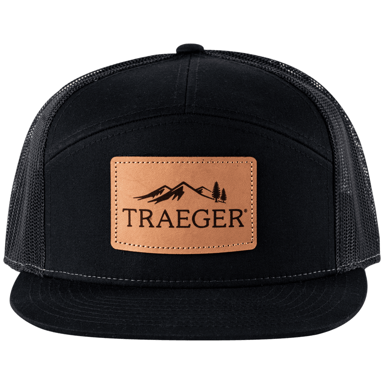 Traeger 7-Panel Leather Patch Hat
