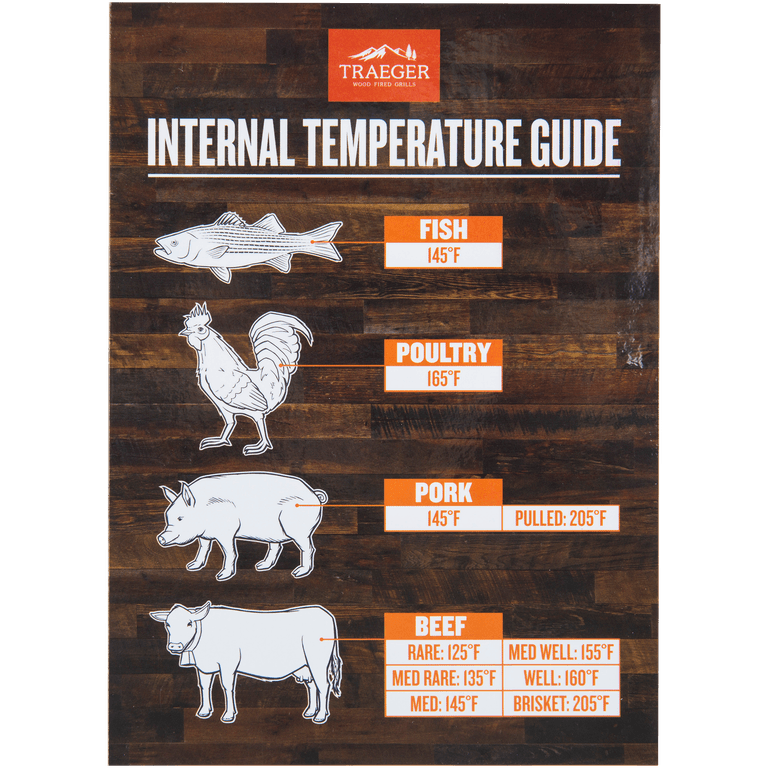 Traeger Internal Temperature Guide Grill Magnet
