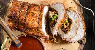 Bacon-Stuffed Pork Loin