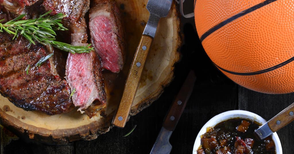 Strip Steak with Bacon-Onion Jam