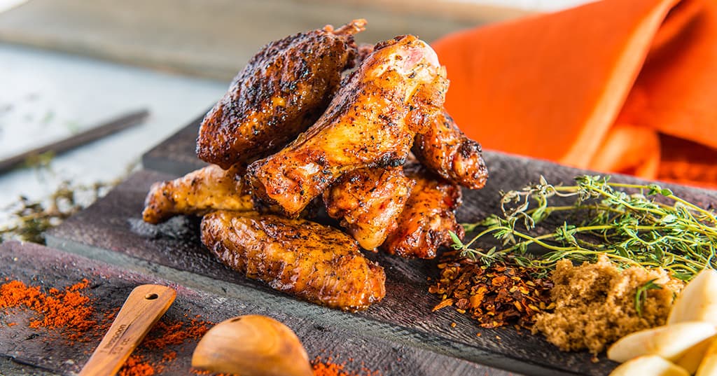 Smoked Dry Rub Wings