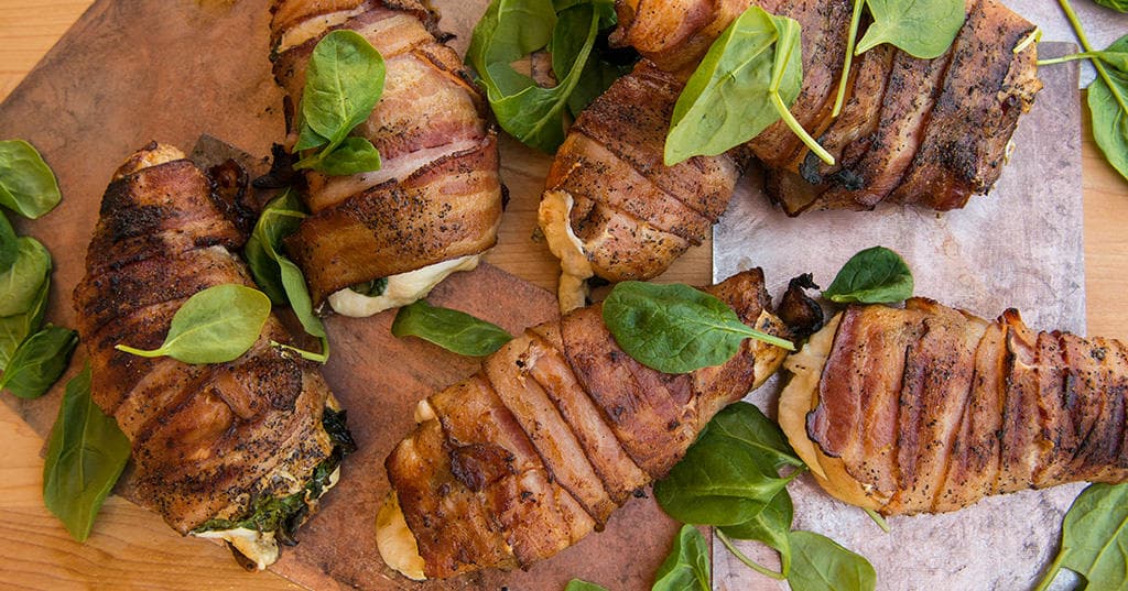 Bacon-Wrapped Stuffed Chicken Breast
