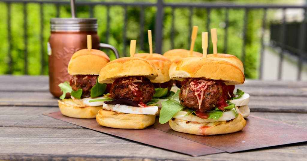 Pizza Meatball Sliders