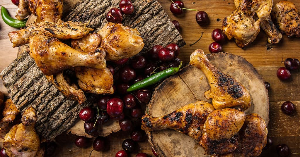 Smoked Cherry Bomb Chicken