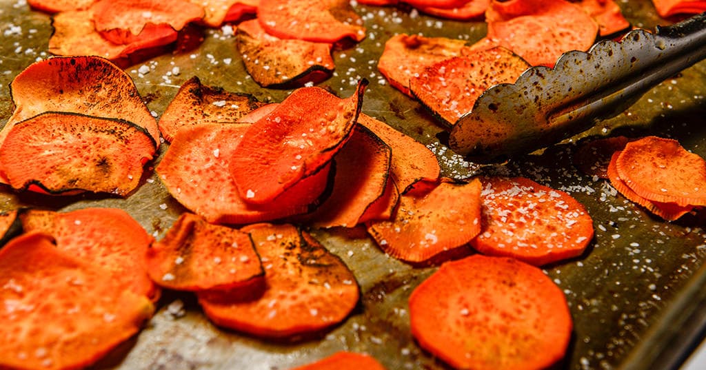 Sweet Potato Chips with Sea Salt