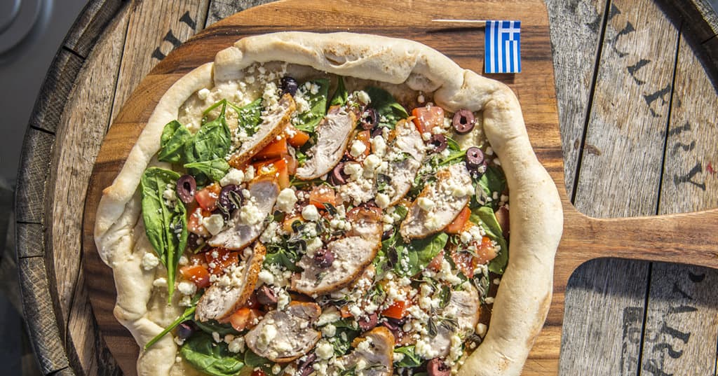 Greek Chicken Pizza