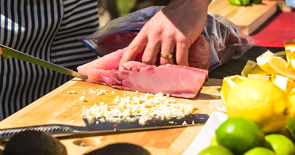 Seared Bluefin Tuna Steaks