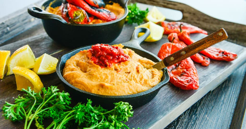 Roasted Red Pepper White Bean Dip