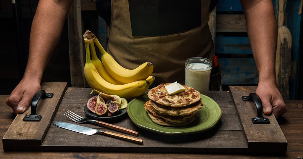 Banana Bacon Pancakes