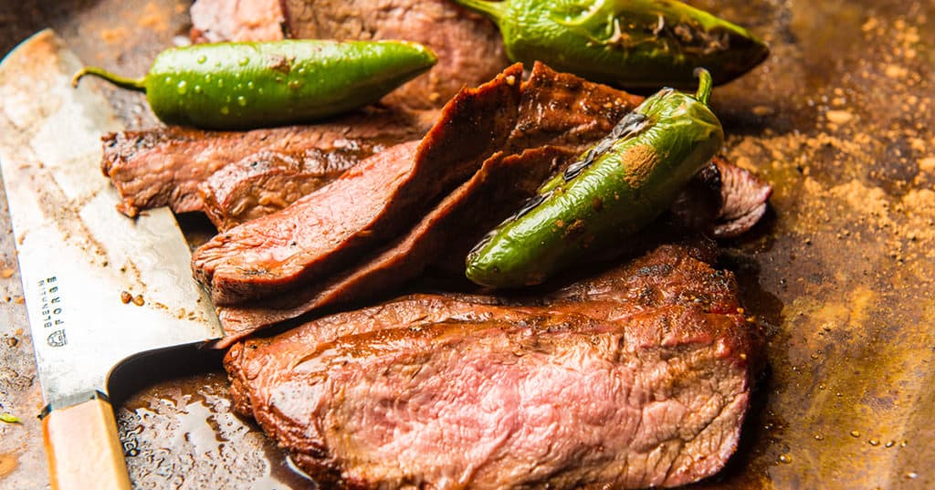 Cocoa Crusted Flank Steak