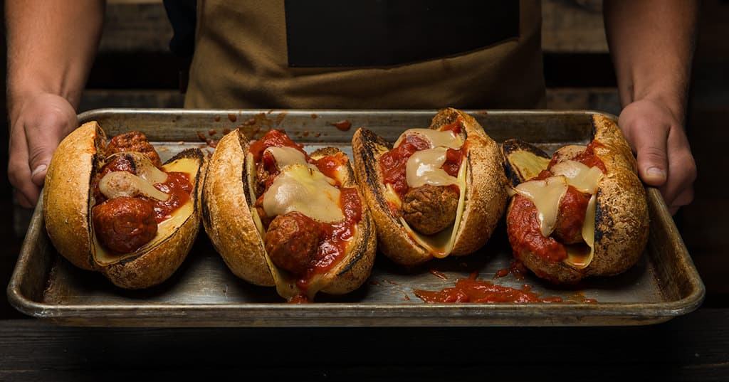 Traeger Smoky Meatball Subs