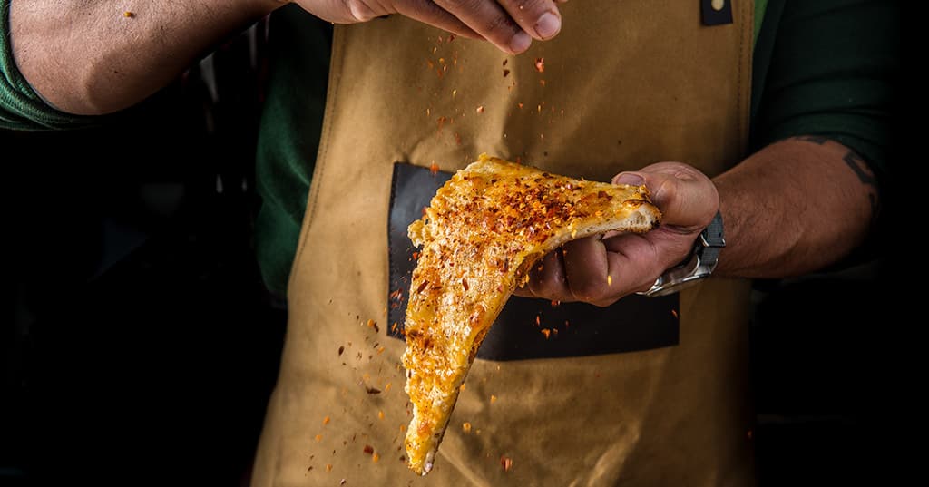 Grilled Quadruple Cheese Pizza