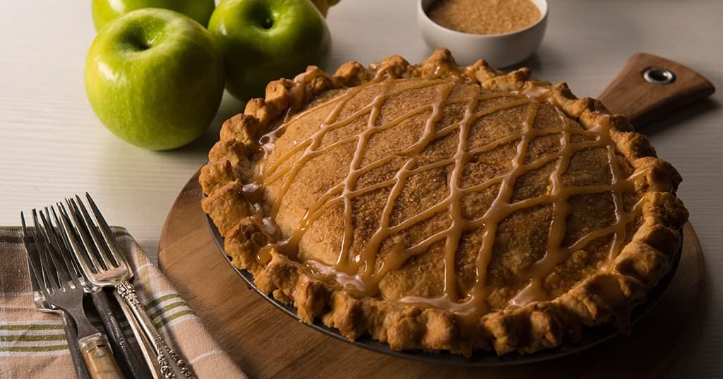 Smoked, Salted Caramel Apple Pie