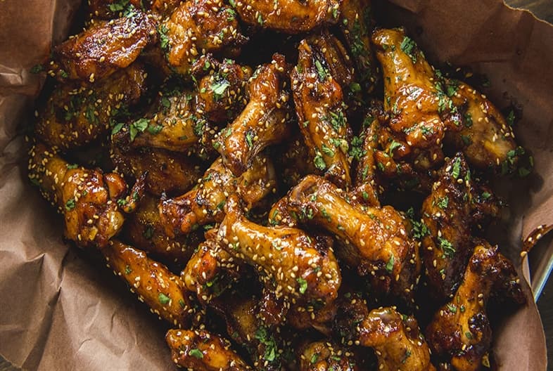 Grilled Sriracha Wings