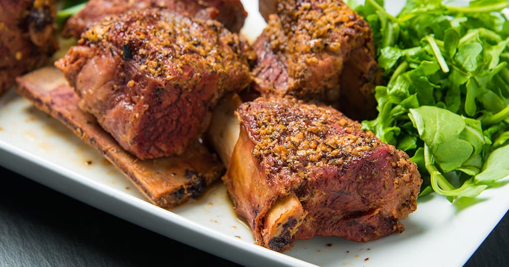 Mustard Grilled Beef Short Ribs