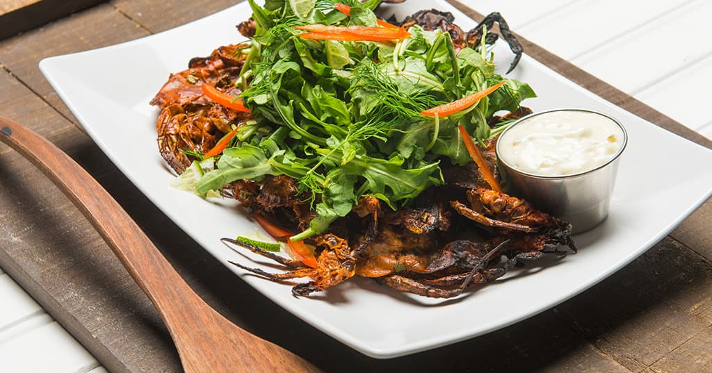 Grilled Soft Shell Crabs