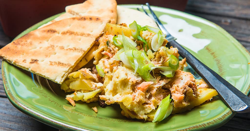 Smoked Salmon Potato Bake