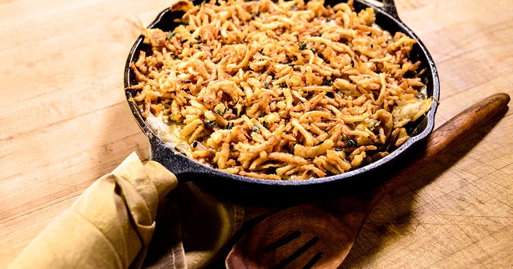 Thanksgiving Smoked Green Bean Casserole