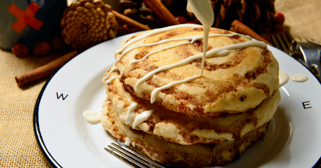 Cinnamon Roll Pancakes