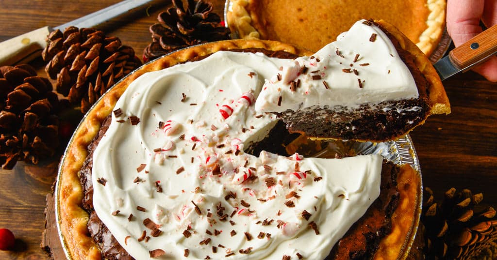 Holiday Brownie Pie