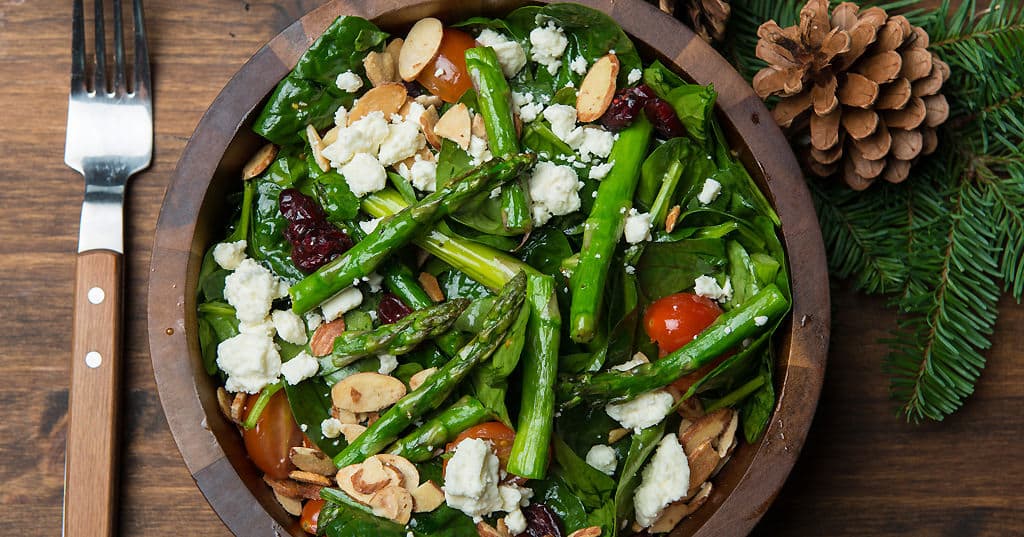 Asparagus and Spinach Salad