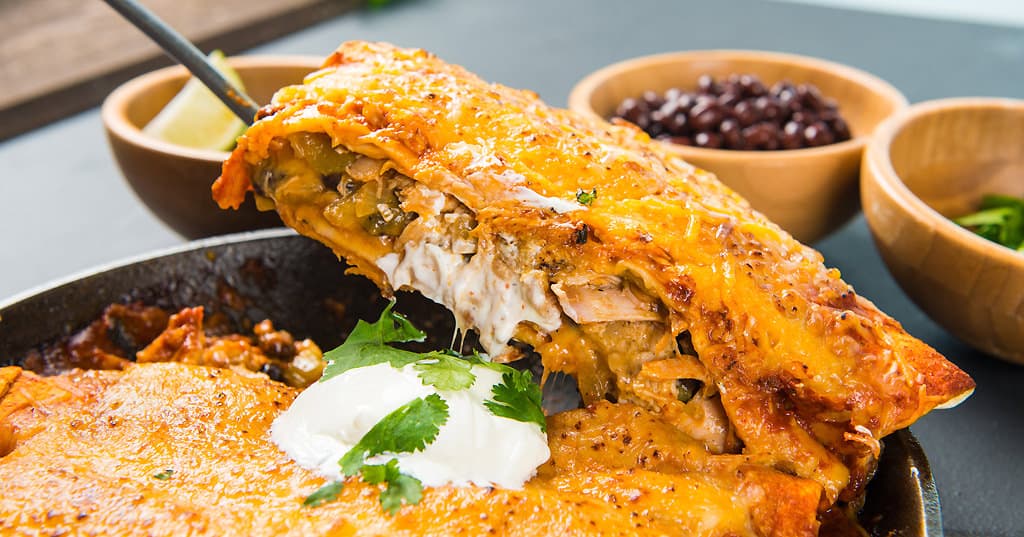 Roasted Chicken Enchiladas