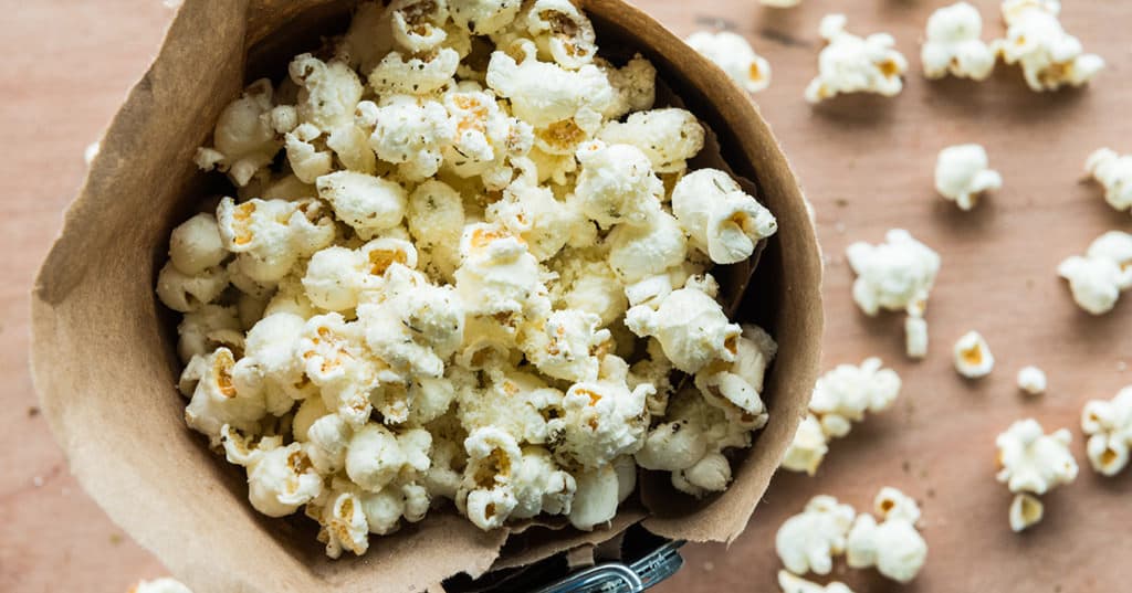 Smoked Parmesan Herb Popcorn