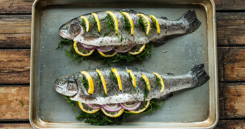 Traeger Baked Rainbow Trout