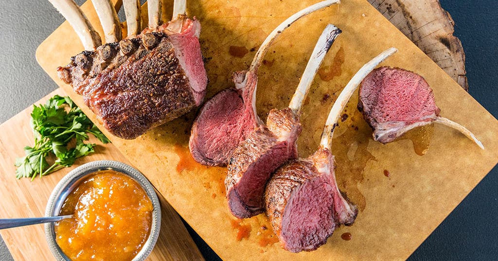 Lamb Lollipops with Mango Chutney