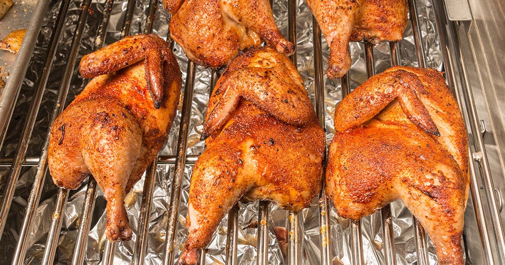 Smoked Spatchcocked Cornish Game Hens