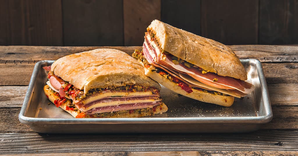 Traeger Muffaletta Sandwich
