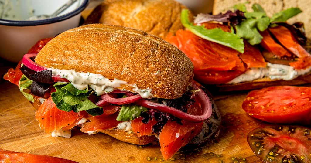 Smoked Salmon Sandwich