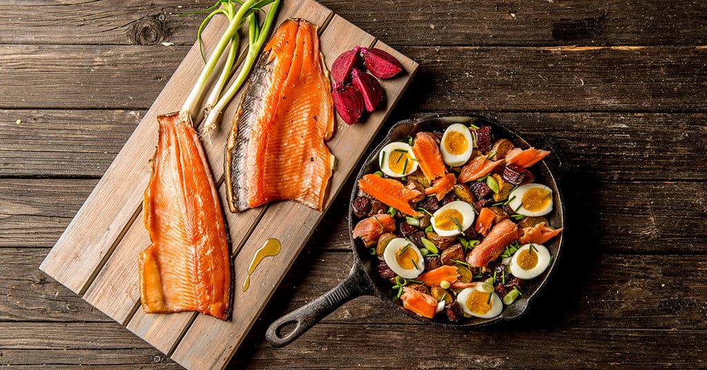 Smoked Trout Hash