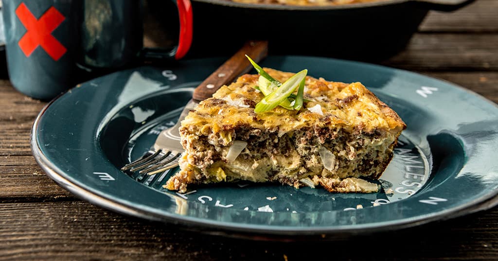 Baked Maple Venison Sausage Quiche