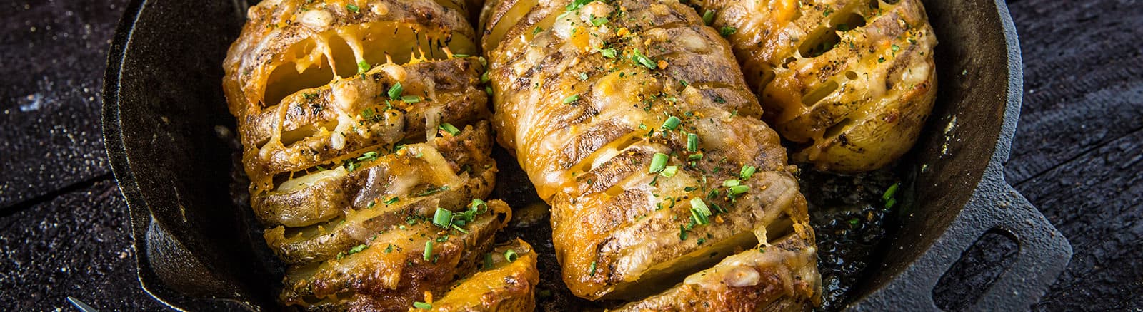 Baked Cheesy Accordion Potatoes