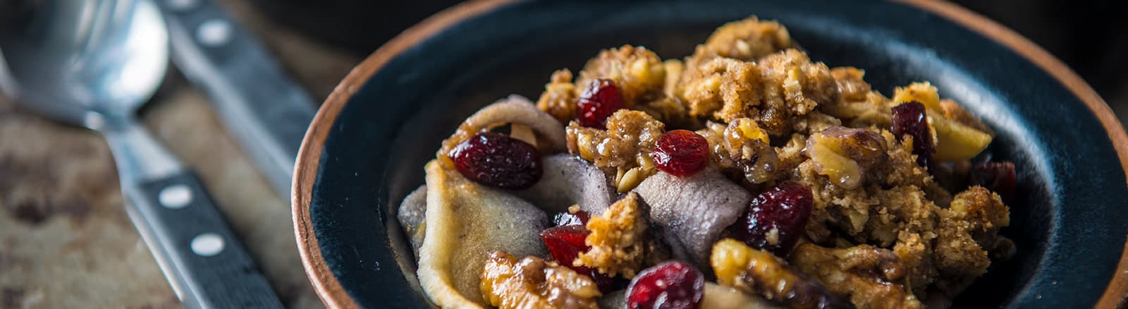 Baked Apple Bourbon Crisp