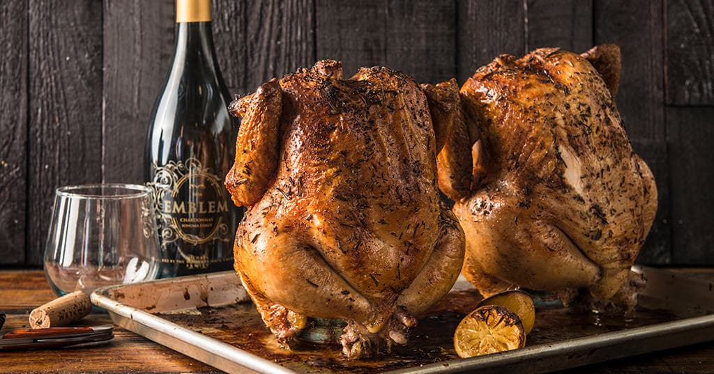 Roasted lemon Rosemary Beer Can Chicken
