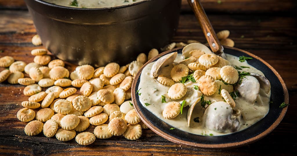 Smoked New England Clam Chowder