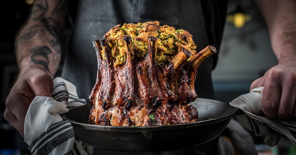 Stuffed Pork Crown Roast