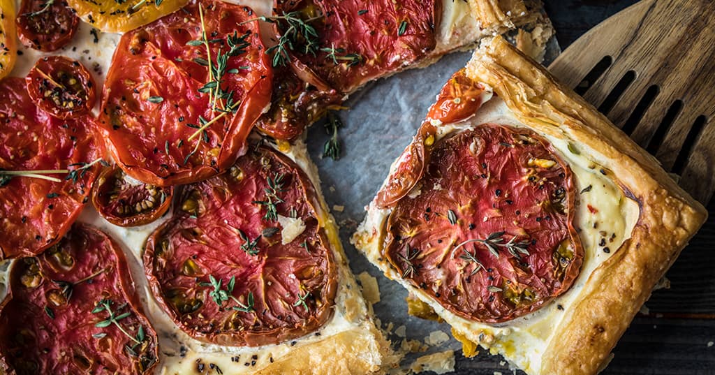 Baked Heirloom Tomato Tart
