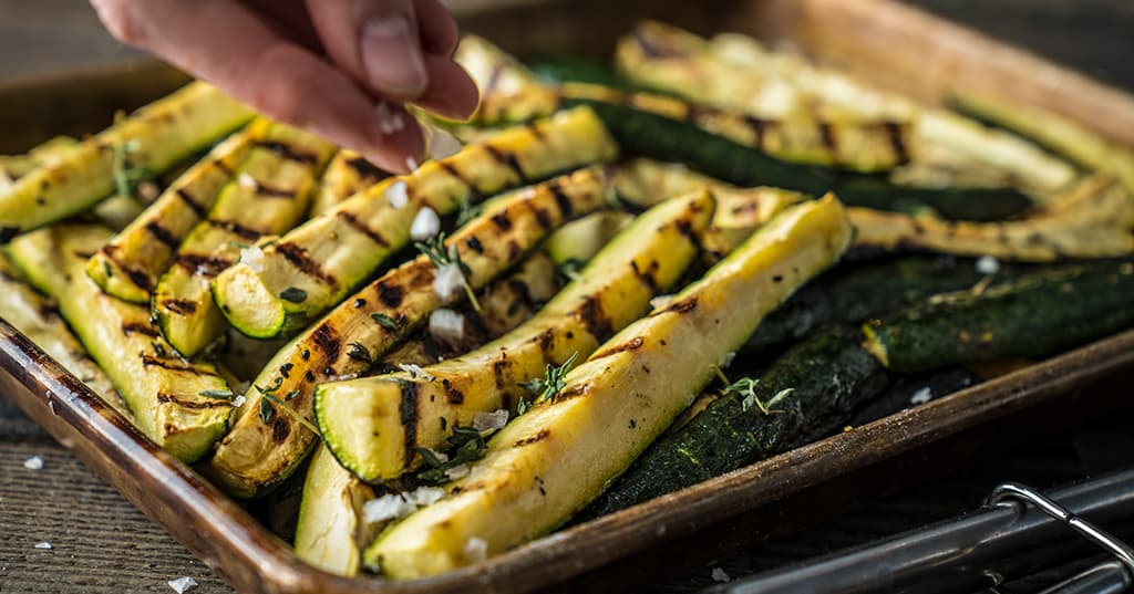 Grilled Zucchini Squash Spears