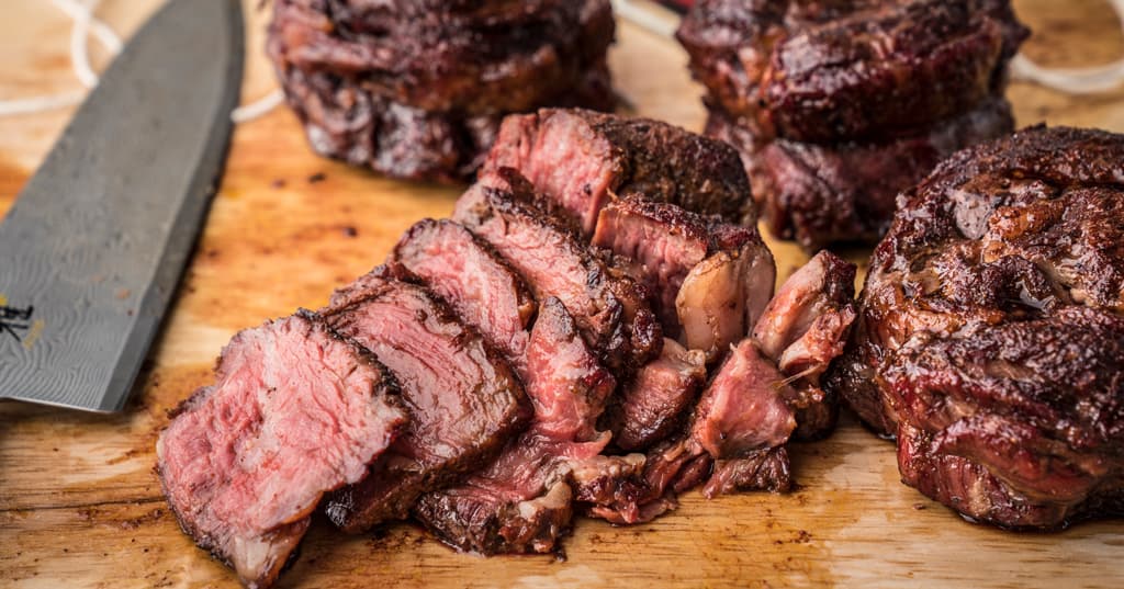 Reverse Seared Rib-Eye Caps