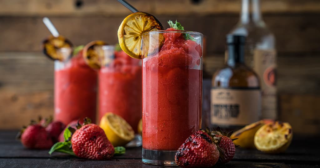 Grilled Frozen Strawberry Lemonade