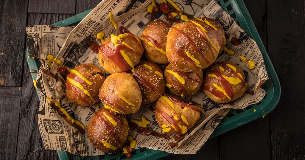 Traeger Baked Corn Dog Bites