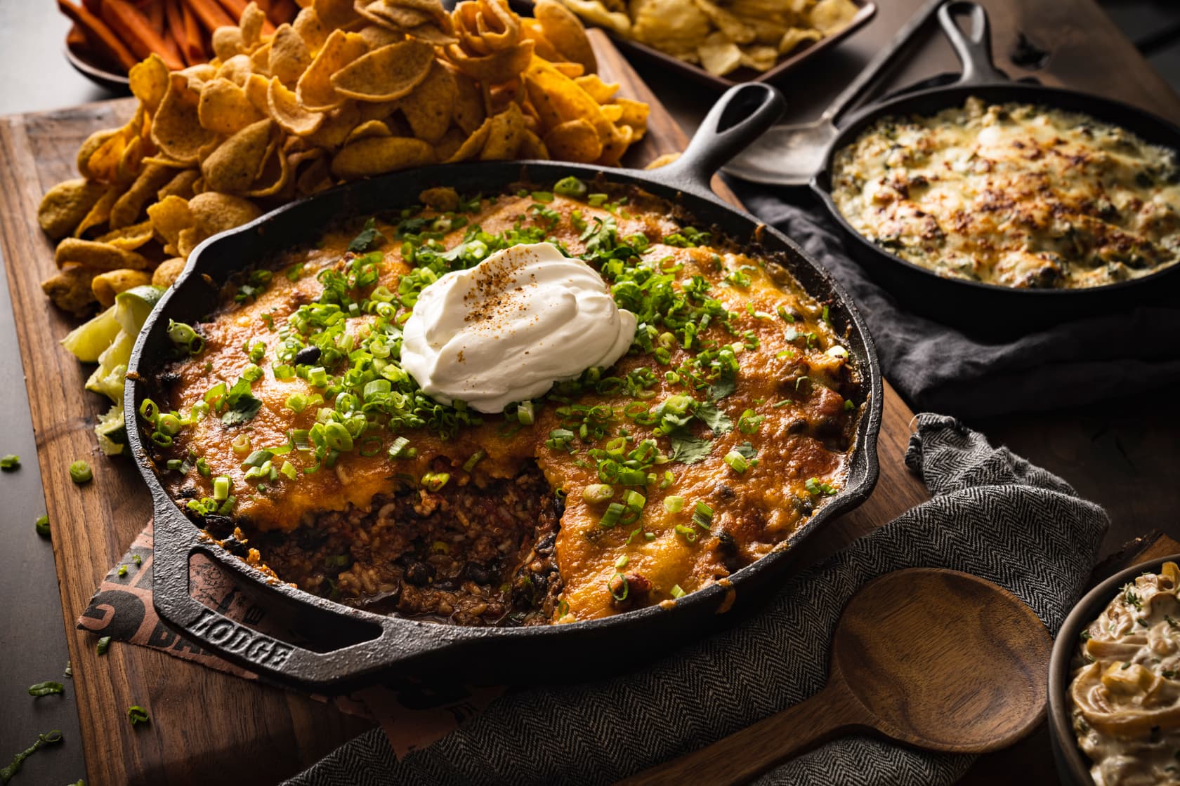 Baked Taco Skillet Dip