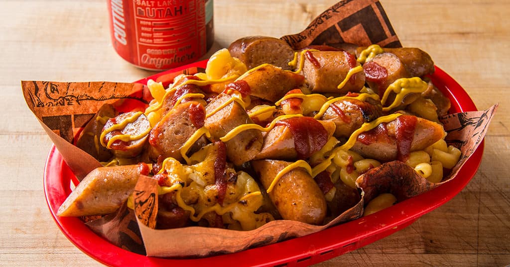 Baked Ballpark Mac and Cheese