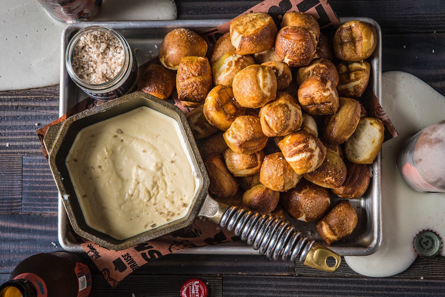 Baked Pretzel Bites & Beer Cheese Dip