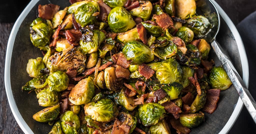 Balsamic Brussels Sprouts With Bacon