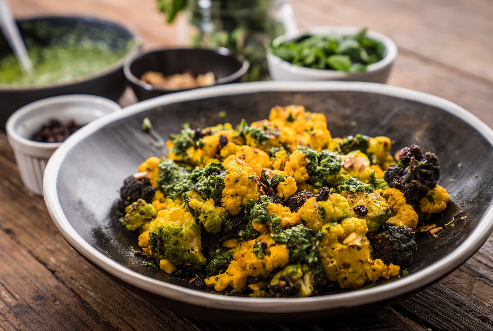 Blistered Curry Cauliflower
