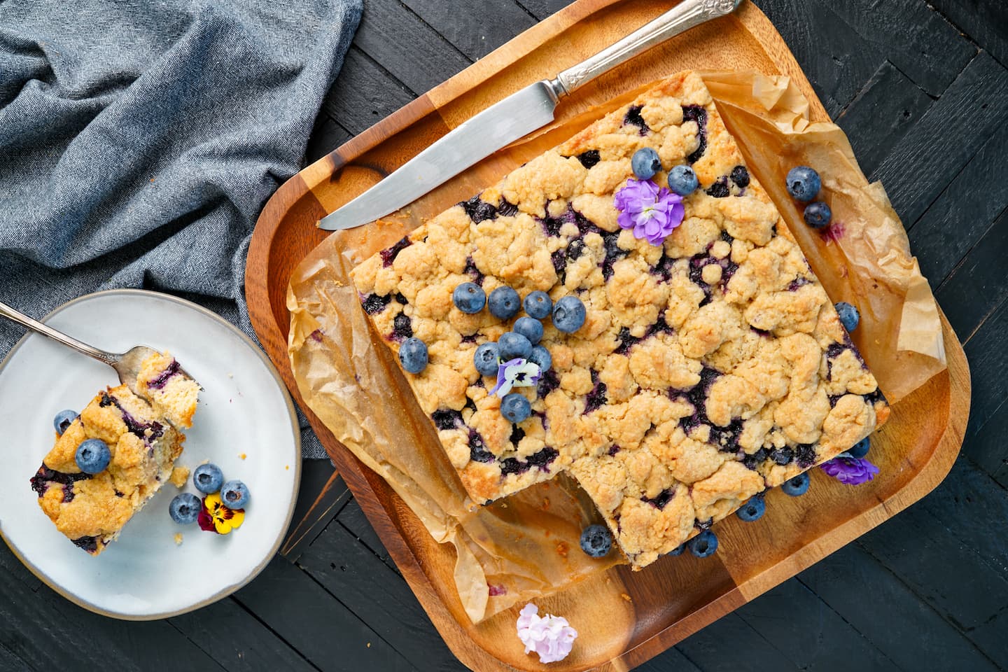 Blueberry Buckle Coffee Cake